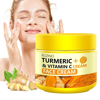 Glow Cream: A Powerful Blend of Turmeric, Vitamin C, Collagen & HA