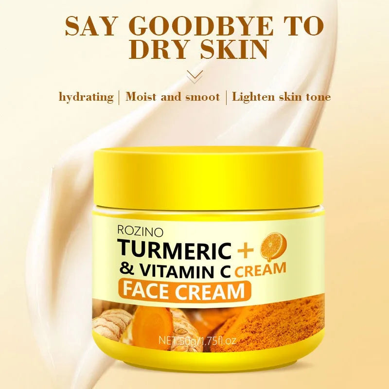 Glow Cream: A Powerful Blend of Turmeric, Vitamin C, Collagen & HA
