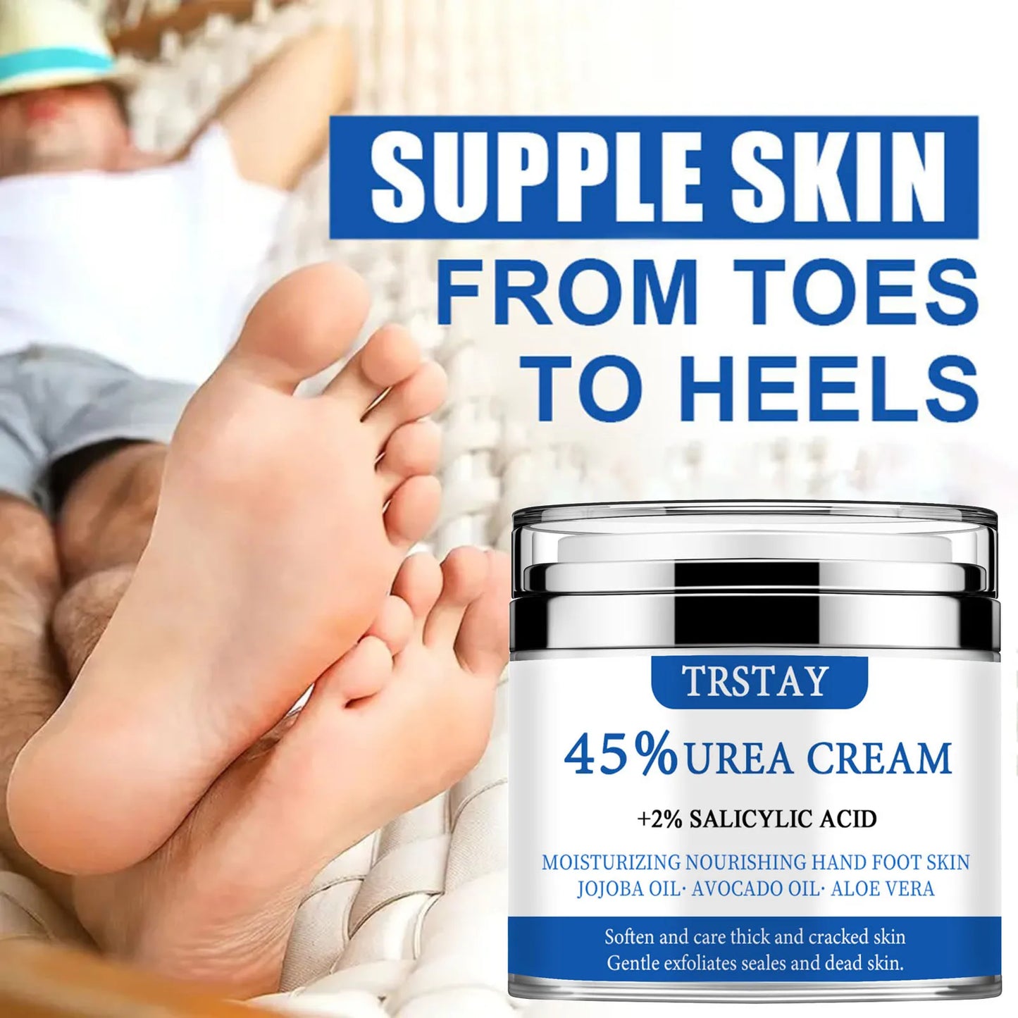45% Urea Foot & Hand Cream: Callus & Cracked Heel Treatment