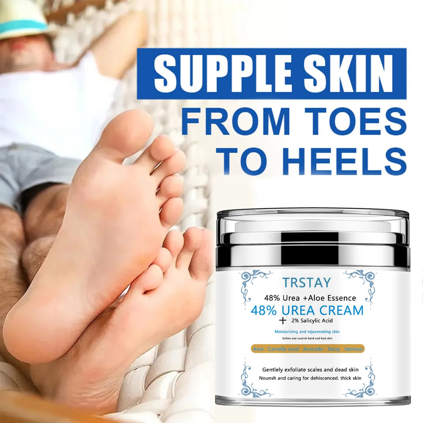 45% Urea Foot & Hand Cream: Callus & Cracked Heel Treatment