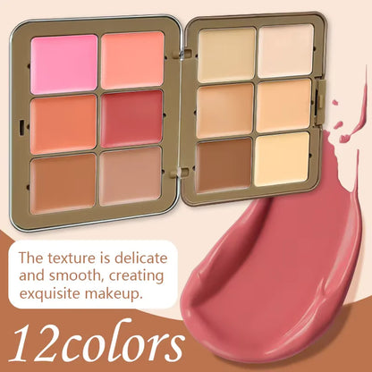 The Plum Blossom All-in-One Palette: Conceal, Brighten & Blush