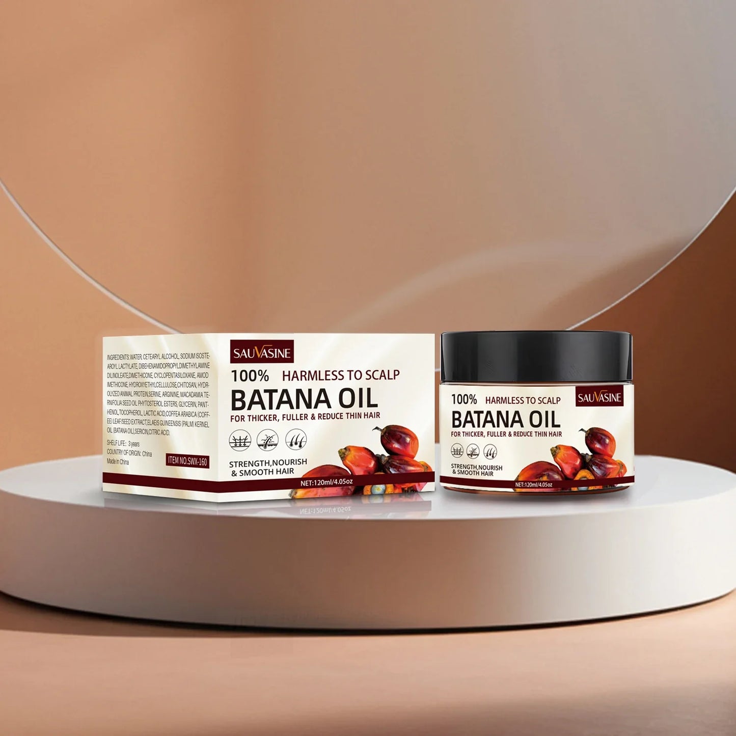 100% Organic Batana Oil: Hair & Scalp Treatment