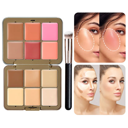 The Plum Blossom All-in-One Palette: Conceal, Brighten & Blush