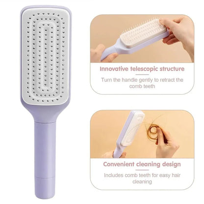 Self-Cleaning Hair & Scalp Massaging Brush
