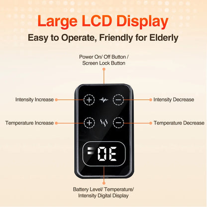 Eletric Knee Massager Heating Pad Vibration Wrap 5 Gears Heat Knee Massage Brace Rechargeable Knee Protector Relief Fatigue Pads