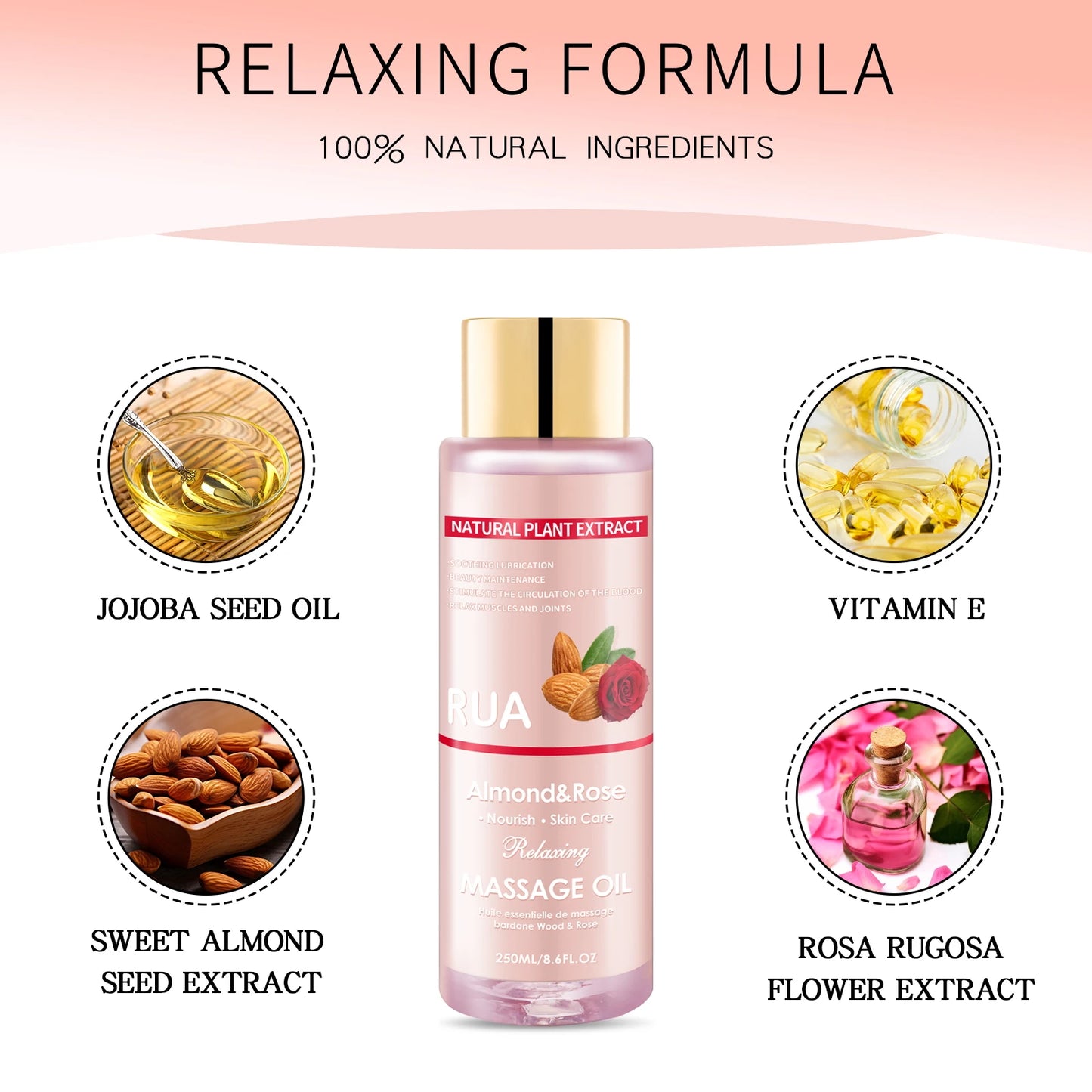 Almond & Rose Luxurious Massage Oil