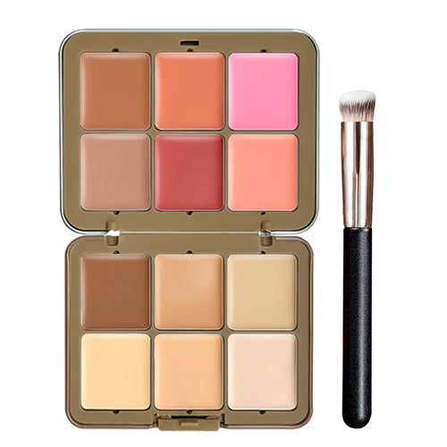 The Plum Blossom All-in-One Palette: Conceal, Brighten & Blush